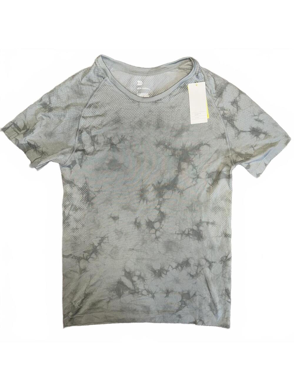 All in Motion Men's Small Gray Tie-Dye Activewear Shirt